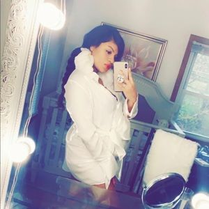 White Button Down Shirt Dress (used for maternity shoot)